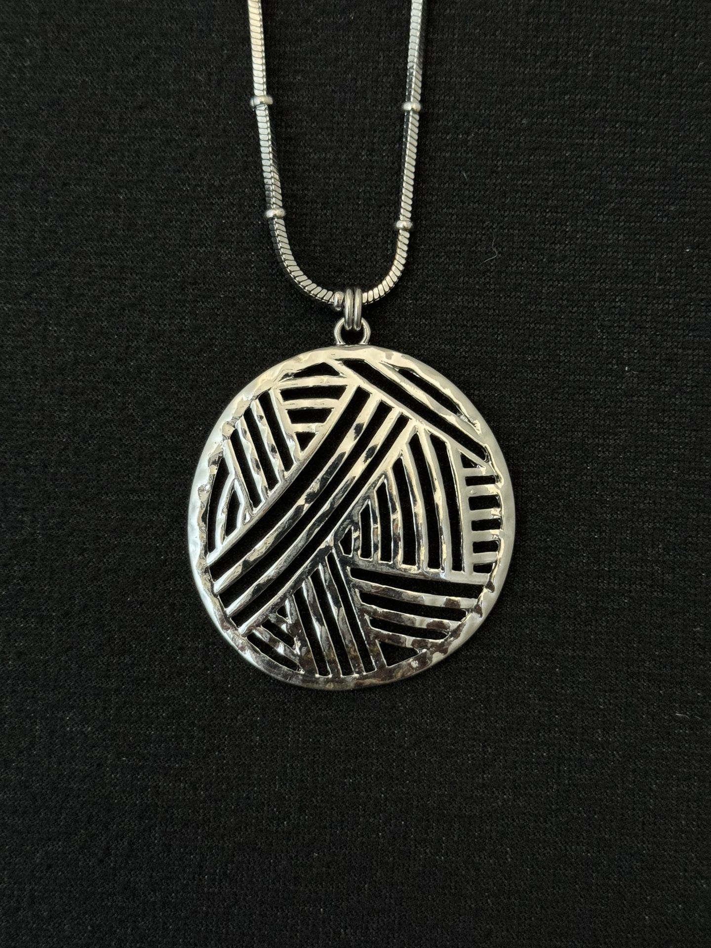 Artisan Silver Statement Necklace