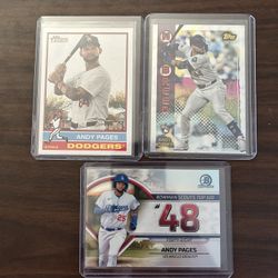Dodgers Andy Pages (3) RC Card Lot