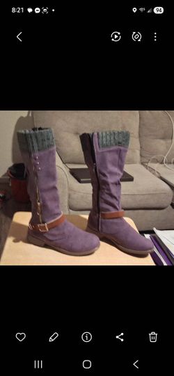 NEW women Purple Boots 