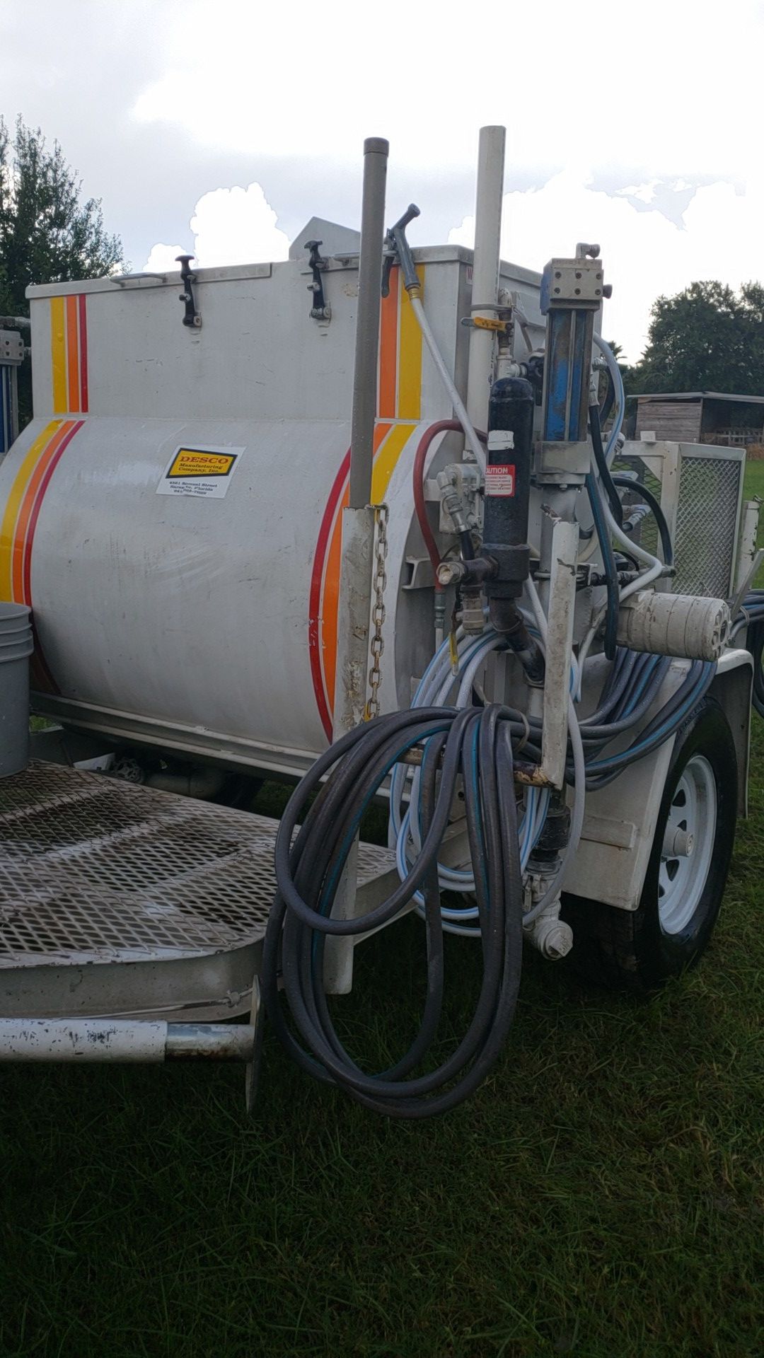 Drywall spray rig