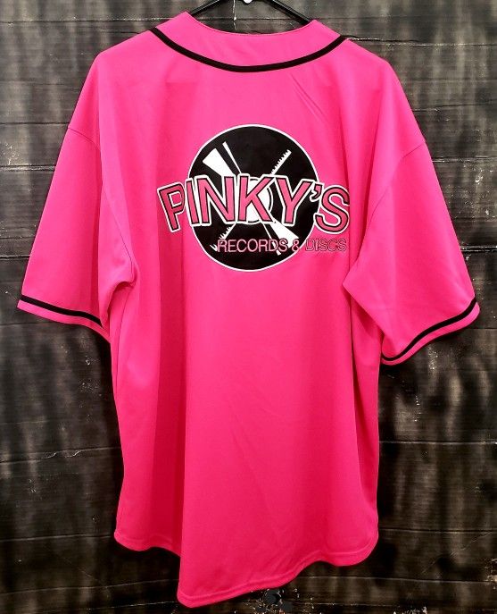 Pinky's Records Pink Jersey Baseball Tee 2XL
