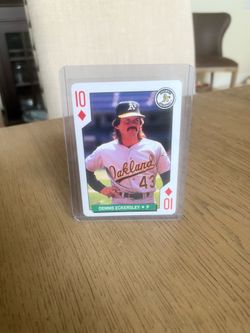 1991 U.S. PLAYING CARD ALL-STARS  DENNIS ECKERSLEY 10 OF DIAMONDS