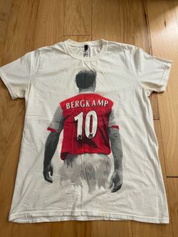 Arsenal FC Dennis Bergkamp Mens Medium tshirt t-shirt