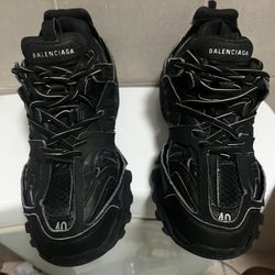 Black Balenciaga Track Runners , Size 6 Us , Size 40 Uk , Worn A Few Times Still In Perfect Condition 