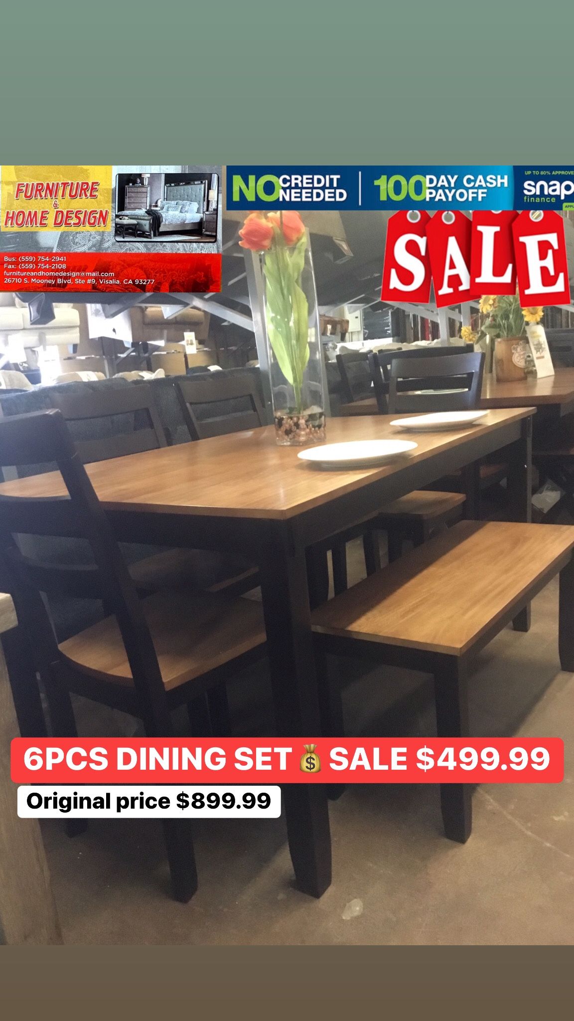 6pcs Dining Set