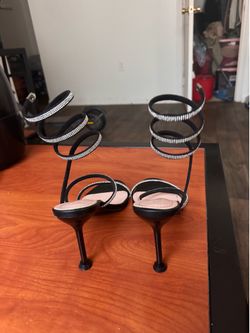 Women’s Rhinestone Wrap-Around Stiletto Heels – Worn Twice – Originally $60