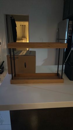 Kitchen countertop Organizer- bamboo