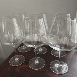 Crystal Wine Glass Set of 6 over 20 oz. 