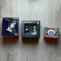 Vintage Seahawks Christmas Ornament Collection 