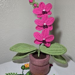 Crochet Orchid For Sale
