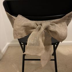 Burlap Ribbon For Chair Sashes
