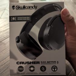 Skullcandy Crusher 540 Active XT Wireless Over-Ear Workout Headphones, Coal