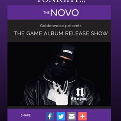 The Game Album Release show Tickets 