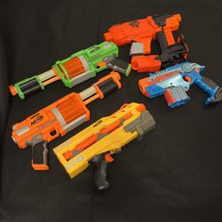 $50 For (5) Used Nerf Guns