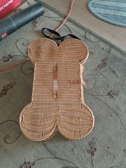 Buddy buddy dog bone wicker basket storage