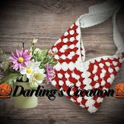 Crochet Handmade Granny Square Bag