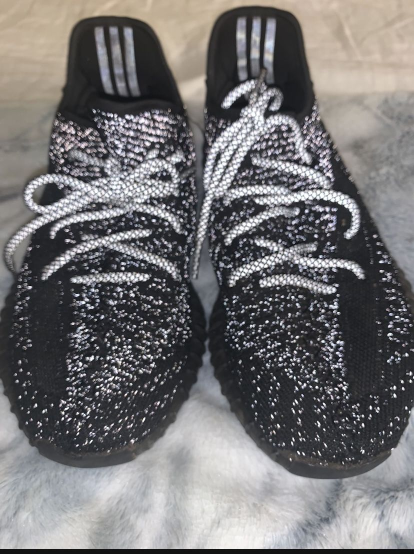 Adidas Yeezy Boosts 350 V2 Black Static Reflective Men’s 7/Women’s 8