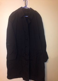 Men's Black Trench Coat 48L