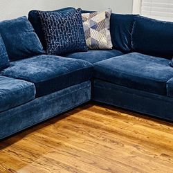 🦋❄️⛄️ Blue Navy sectional🤩 🛋couch Sofa sala ⛄️❄️🦋