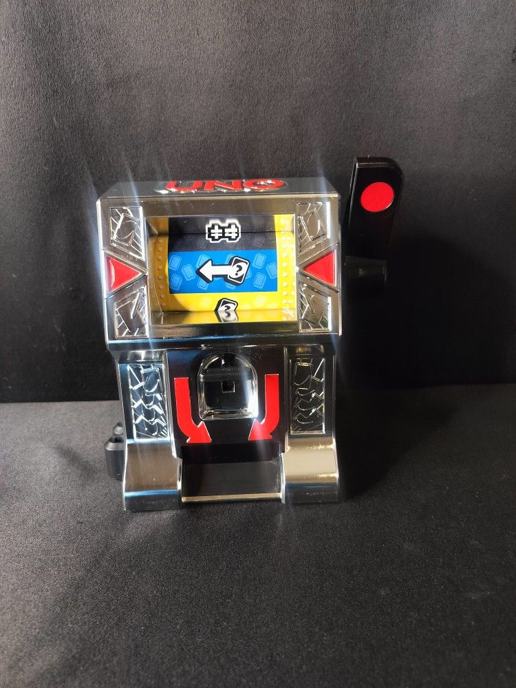 UNO Wild Jackpot Chrome Game Slot Machine UNO RARE, 2015 Mattel Tested Working