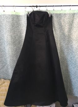 Size 3/4 black satin dress