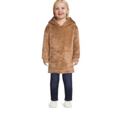 Toddler Unisex Faux Sherpa Hoodie, Size 3T