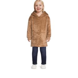 Toddler Unisex Faux Sherpa Hoodie, Size 3T