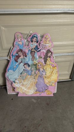 Princess wood cut out party decor