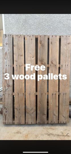 3 wood pallets