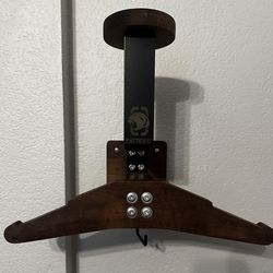 Helmet and jacket holder wall mount