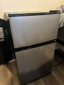 Stainless Steel Mini Fridge with Freezer