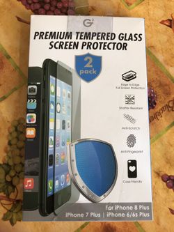 Screen Protector for iPhone 6/6s plus, iPhone 7 plus, iPhone 8 Plus