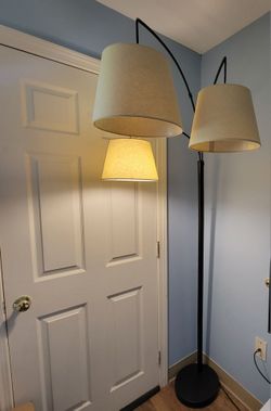 Modern 3-Arm Arc Floor Lamp - Great Condition