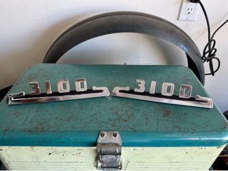 1954-55  chevy truck NOS hood side emblems