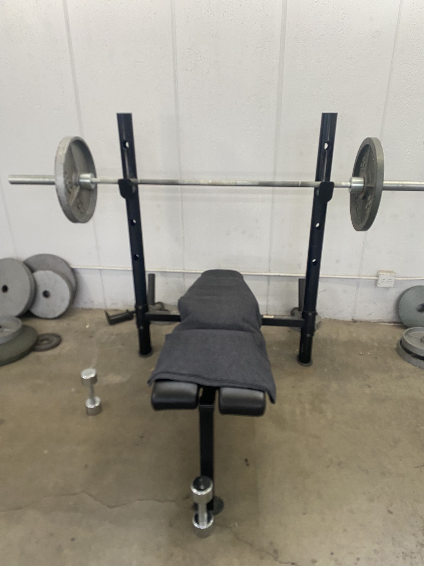 Bench Press / Olympic Barbell / Barbell Plates