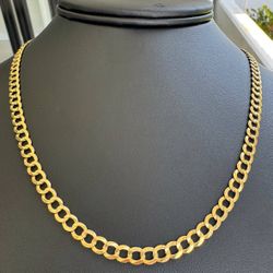 Jewelry 14k yellow gold necklace chain curb 20.50" 4.70mm 12.50 grams
