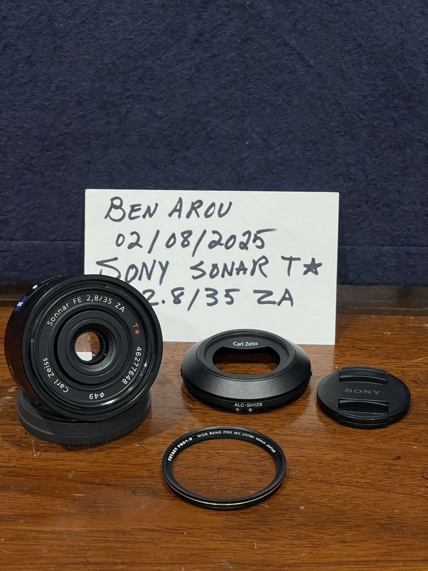 Sony Zeiss Sonar T* FE 35mm F2.8