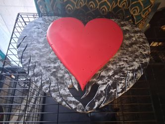 Wood Hearts and wings