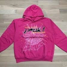 Pink Sp5der Hoodie Size Large Brand New 