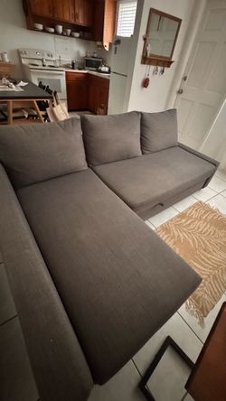 Gray sectional sofa