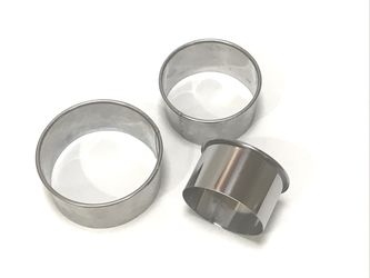 🥟 Brand New MAGICLULU 3-Piece Stainless Steel Round Dough & Dumpling Wrapper Cutter Set