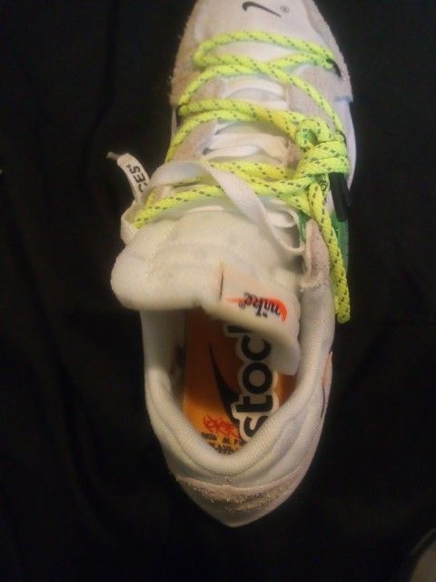 Off white Nike Kiger Lime Green Tan And White