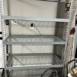 Three Metal Shelves