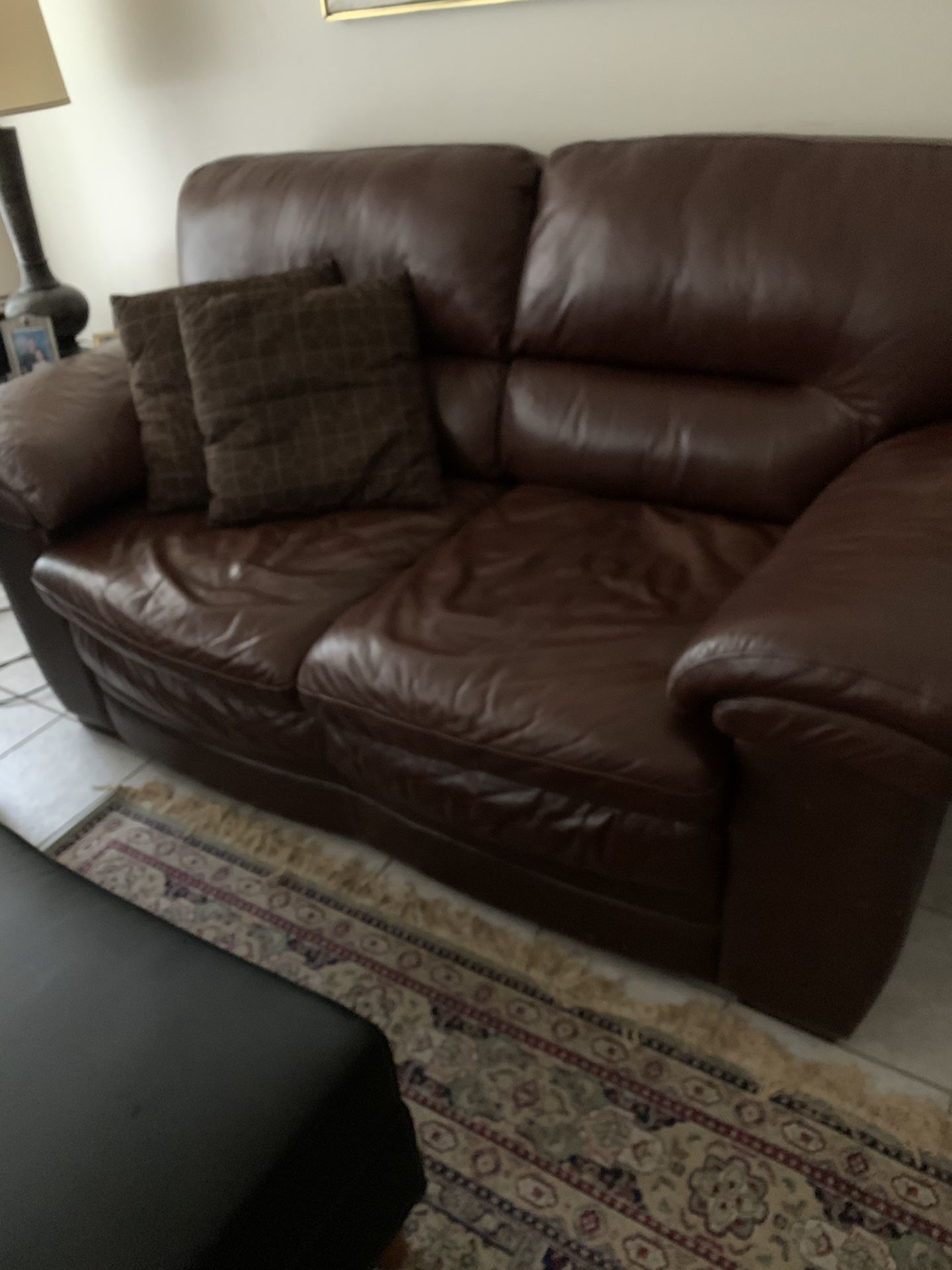 Leather couches for free