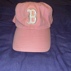 Boston Red Sox Hat MLB Womens Pink Adjustable Size Cap Ha