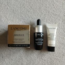 3 Pieces Lancome Advanced Genifique Youth Concentrate Serum And Eye Cream + Absolue Soft Cream