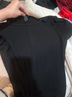 Black shirt dress