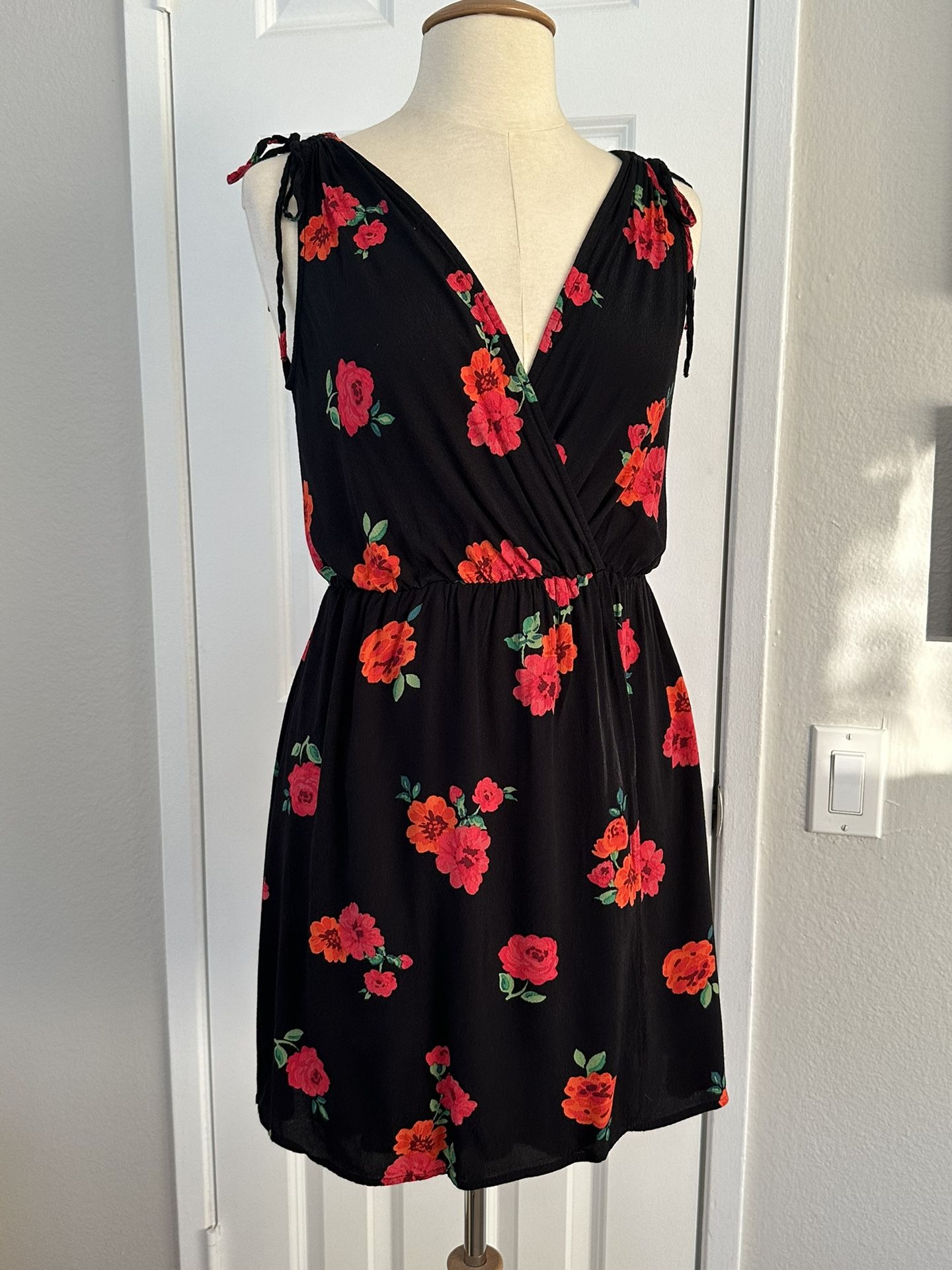 Express Floral Print Wrap Style Sundress