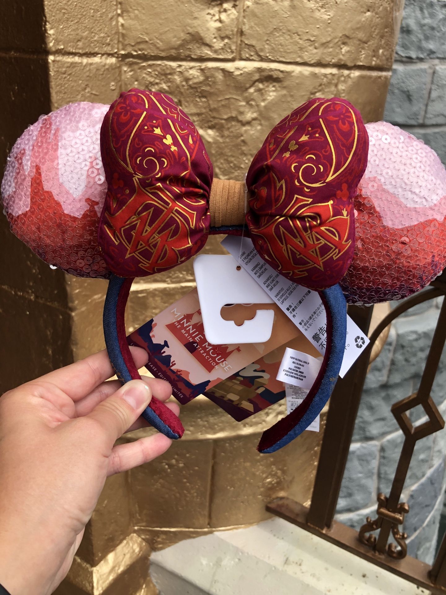 Minnie Mouse: The Main Attraction Ear Headband for Adults – Big Thunder Mountain Railroad – Limited Release IN HAND. SOLD OUT