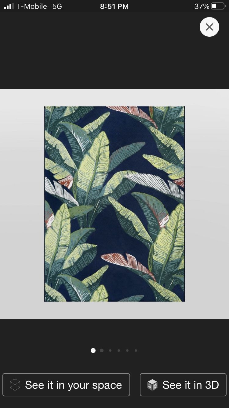 5' × 7' Outdoor Rug Banana Leaf - Threshold